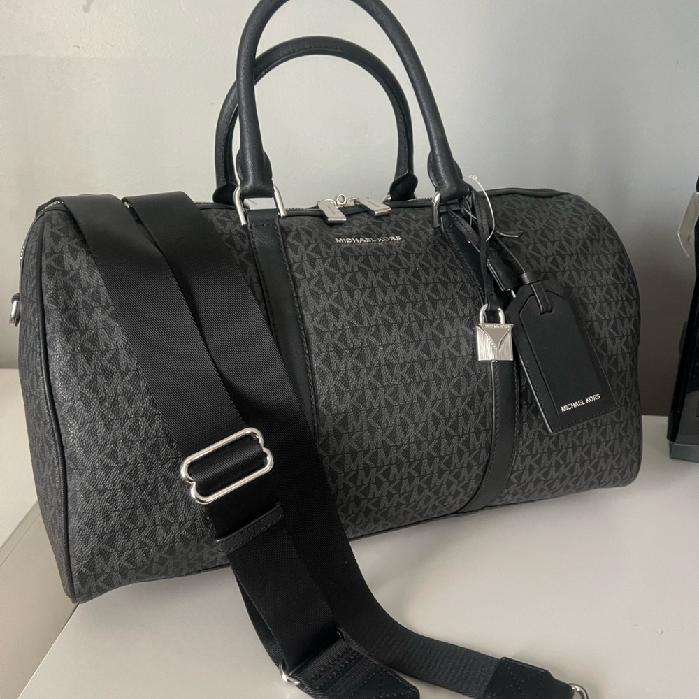 Michael Kors Weekender Travel Duffel Bag With Zippered Trolley Sleeve